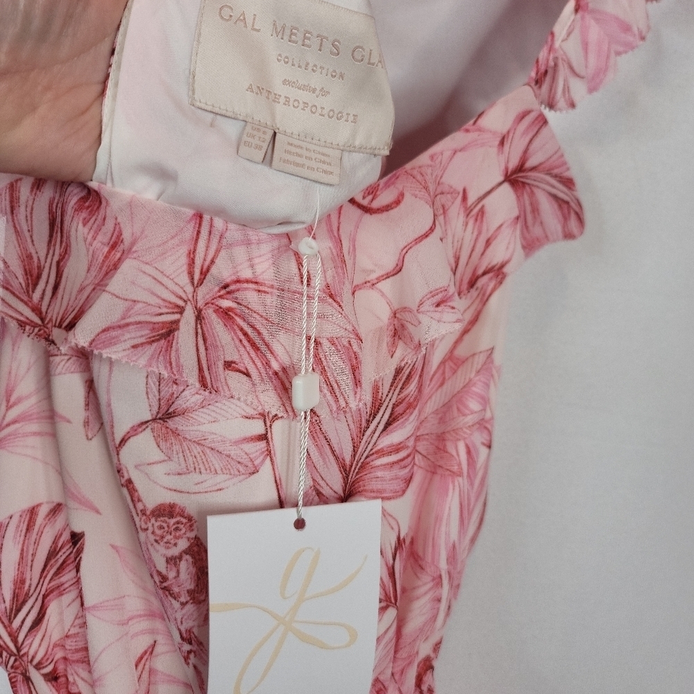 Gal Meets Glam Cheryl Ruffled Maxi Dress NWT - Picture 8 of 10